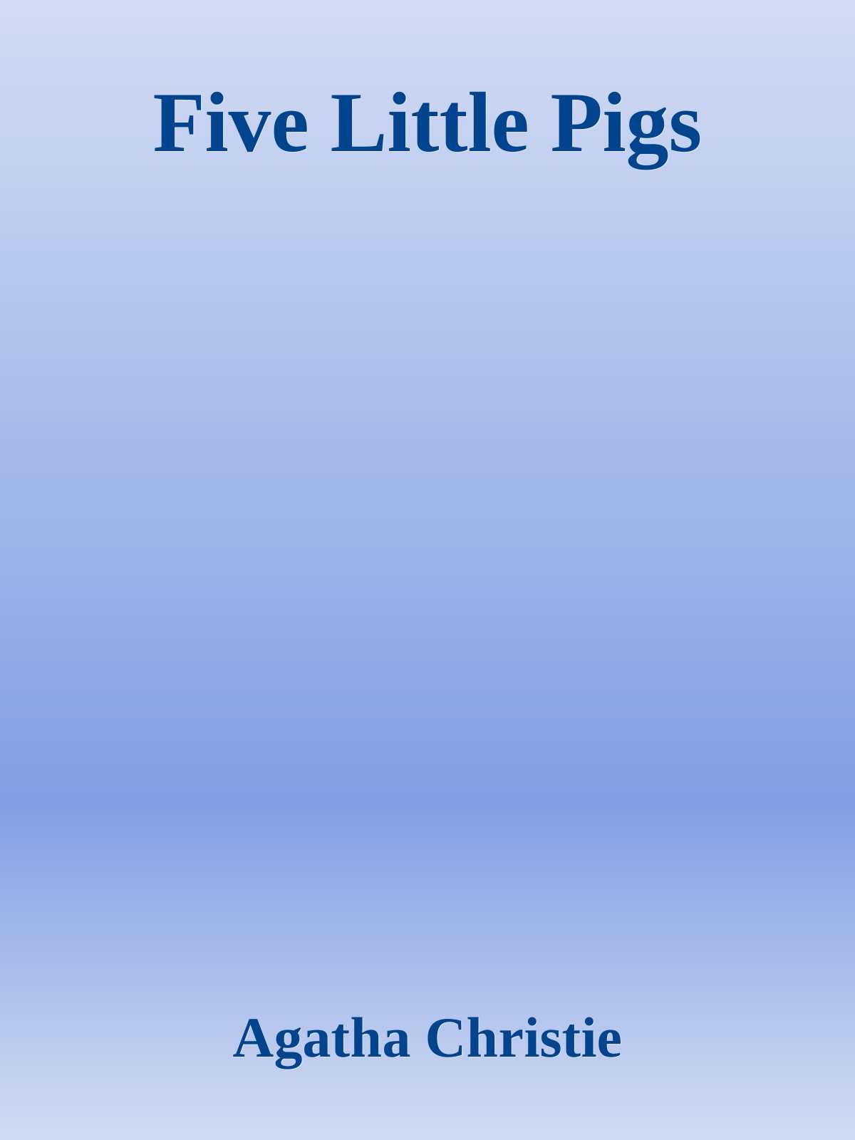 FiveLittlePigs