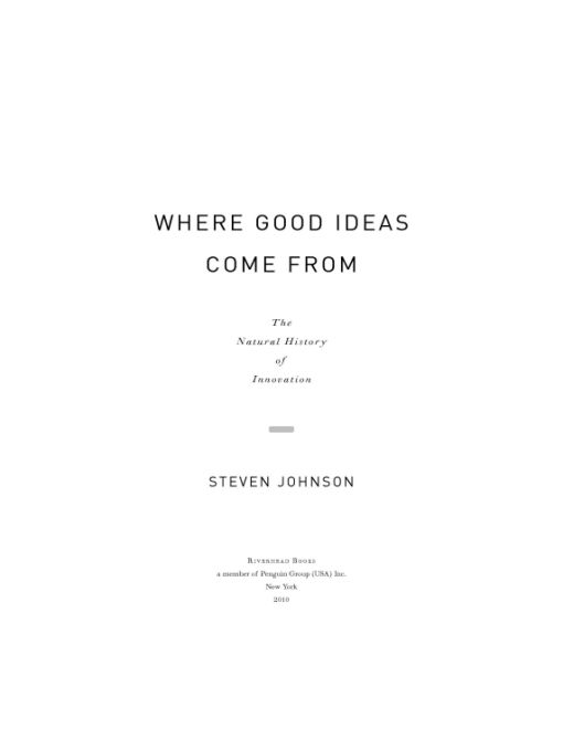 WhereGoodIdeasComeFrom